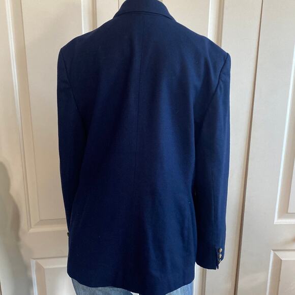 Pendelton Jacket Blazer Women Medium Large Blue Academia Office Wool Classic - Picture 2 of 9
